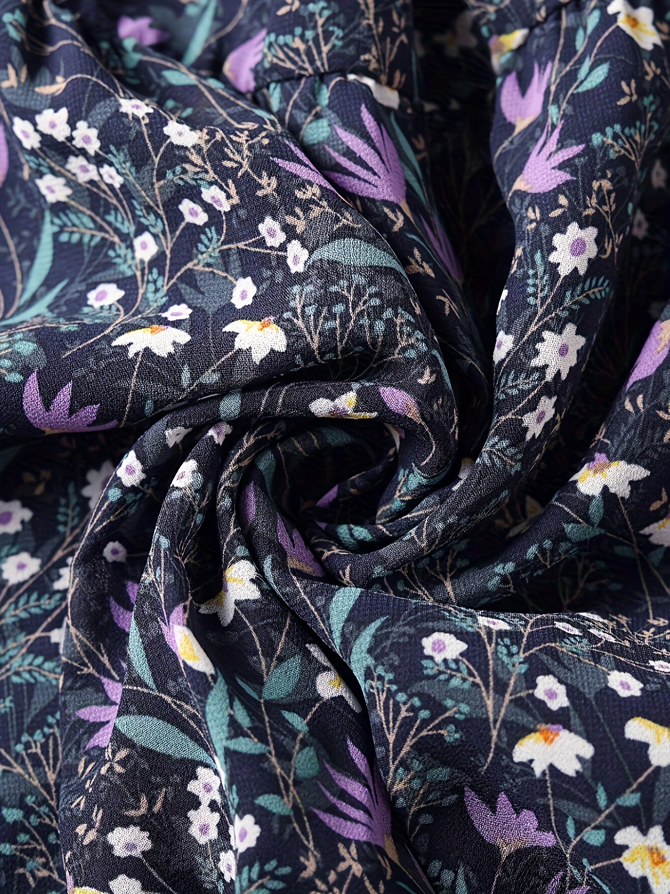 Effortless Blue Floral Maxi Skirt for Women with High Waist Tiered Ruffle Flowing Bohemian Style