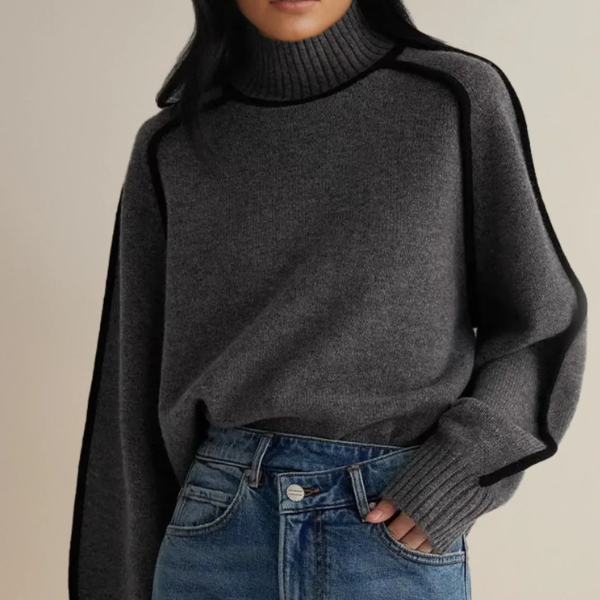 Odette | Women's High Neck Batwing Turtleneck Sweater