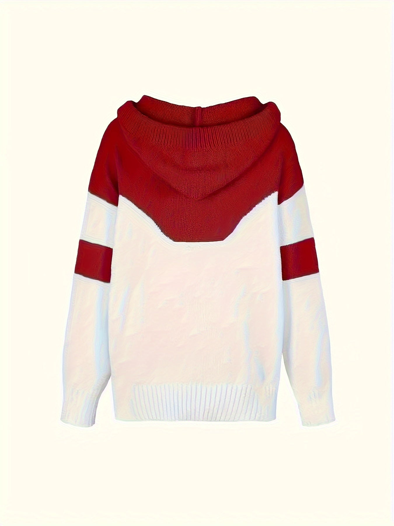 New Trendy Women'S Clothing Featuring Stylish And Elegant Designs, Including a Casual Patchwork Hoodie with Drawstring Pockets And a Color-Blocking Style for Warmth