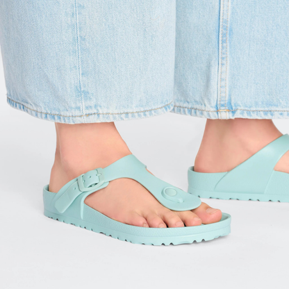 Comfortable Thong Sandals for Women with Toe Post Buckle Strap Contoured Footbed Slip On Style