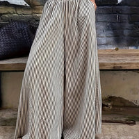 Apricot + Black Stripes