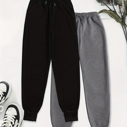 Effortless Fleece Jogger Pants for Women with High Waist Drawstring Tapered Cuffed Relaxed Style