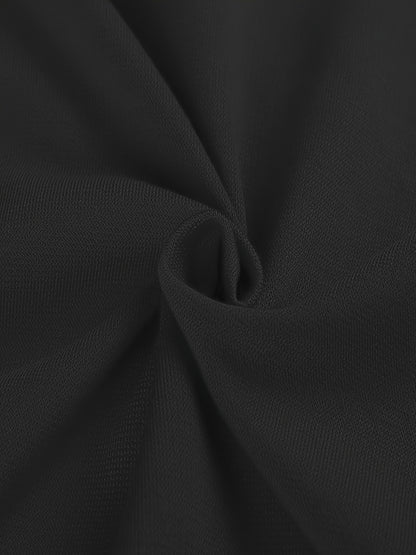 Elegant Contrast Trim Sheath Dress for Women with Split Neck Sleeveless Crisscross Waist Bodycon Cocktail Style