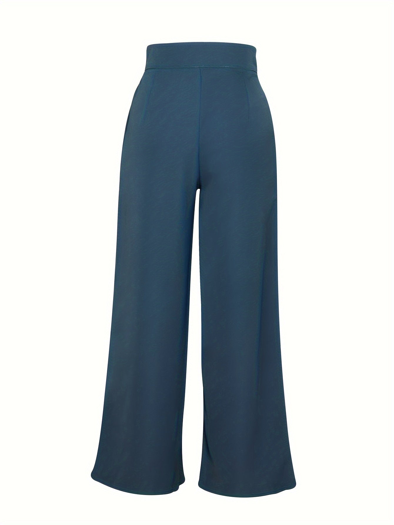 Effortless Khaki Wide Leg Pants for Women with High Waist Pleated Button Front Relaxed Tailored Style