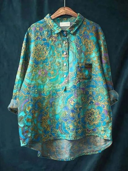 Women’s Blouse | Button-Up Floral