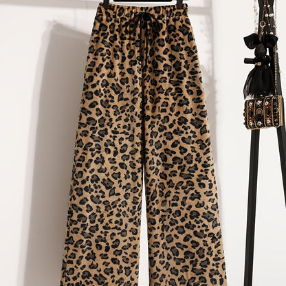 Christmas Style Drawstring Fleece Pants