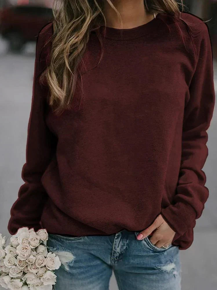 Delphine | Women's Crew Neck Raglan Sleeve Sweater
