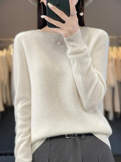 Fiona | Women's Classic Round Neck Long Sleeve Sweater