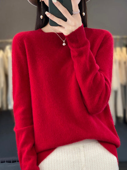 Fiona | Women's Classic Round Neck Long Sleeve Sweater