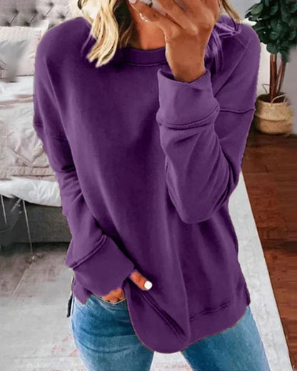 Josephine | Women's Crew Neck Dropped Shoulder Sweater