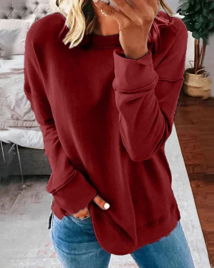 Josephine | Women's Crew Neck Dropped Shoulder Sweater