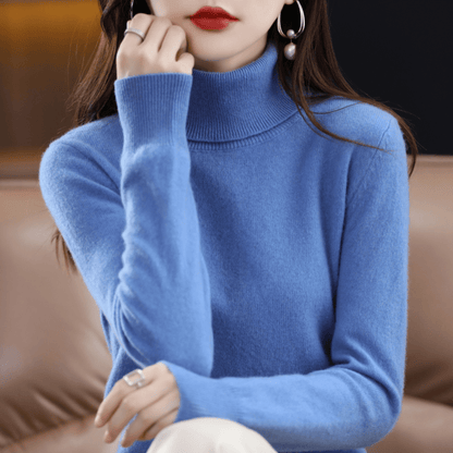 Margaux | Women's Fitted Turtleneck Long Sleeve Sweater