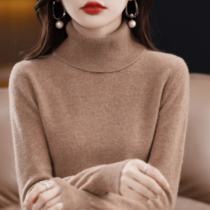 Margaux | Women's Fitted Turtleneck Long Sleeve Sweater