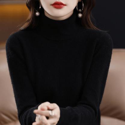 Margaux | Women's Fitted Turtleneck Long Sleeve Sweater