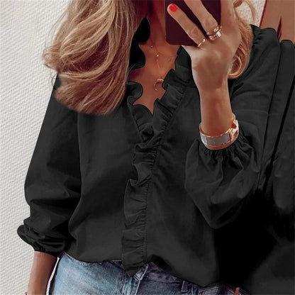 Enola | Feminine Blouse with Playful Ruffles
