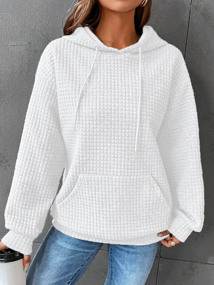 Sloane | Women's Textured Drawstring Hoodie