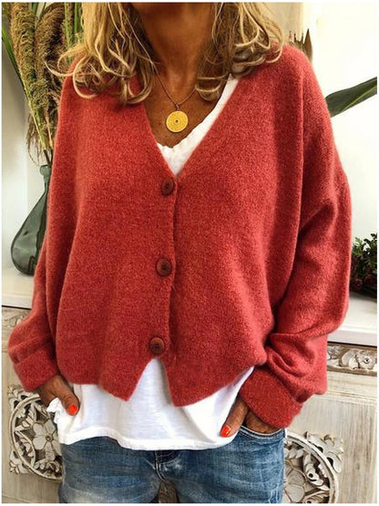 Willow | Women's Plain V-Neck Cardigan