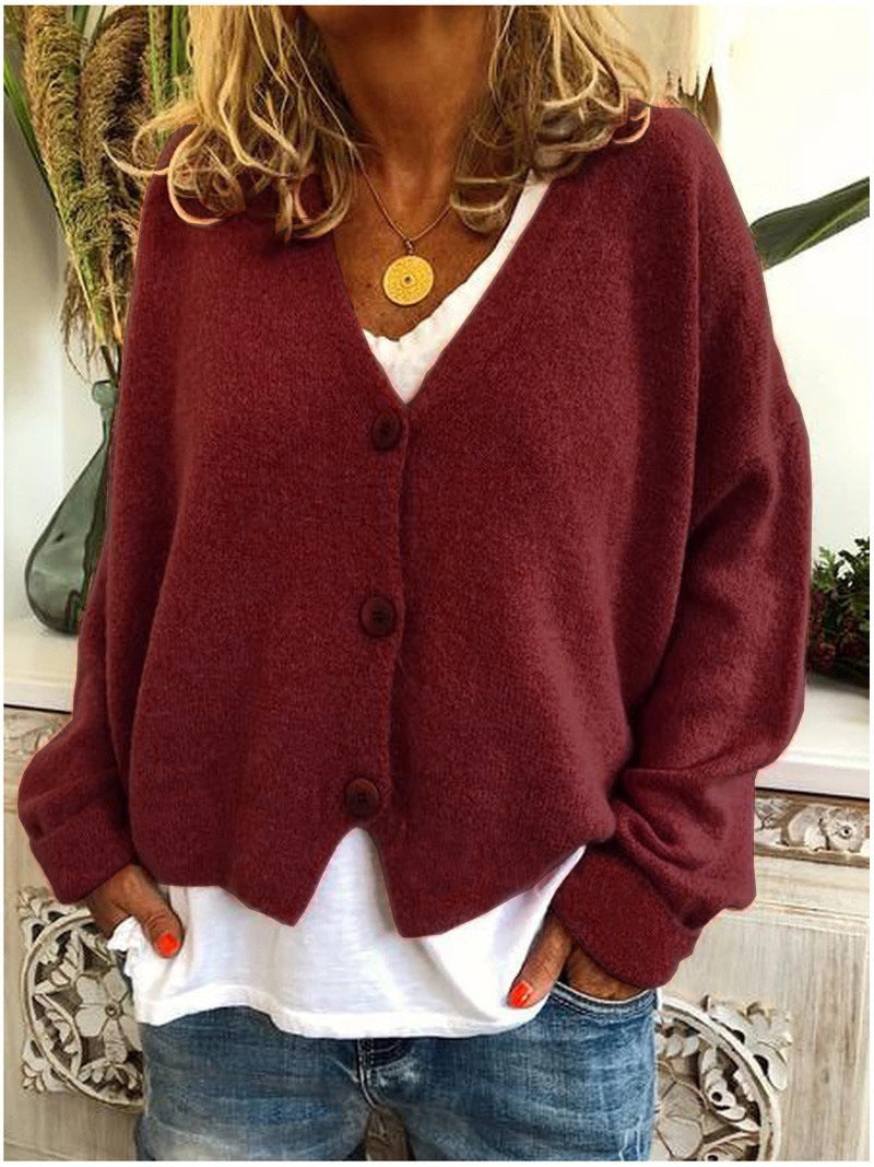 Willow | Women's Plain V-Neck Cardigan