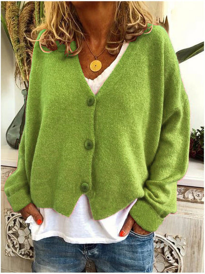 Willow | Women's Plain V-Neck Cardigan
