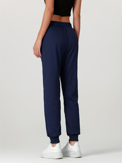 Comfortable Sherpa Lined Jogger Sweatpants for Women with High Waist Drawstring Zip Pocket Cinched Ankle Relaxed Style