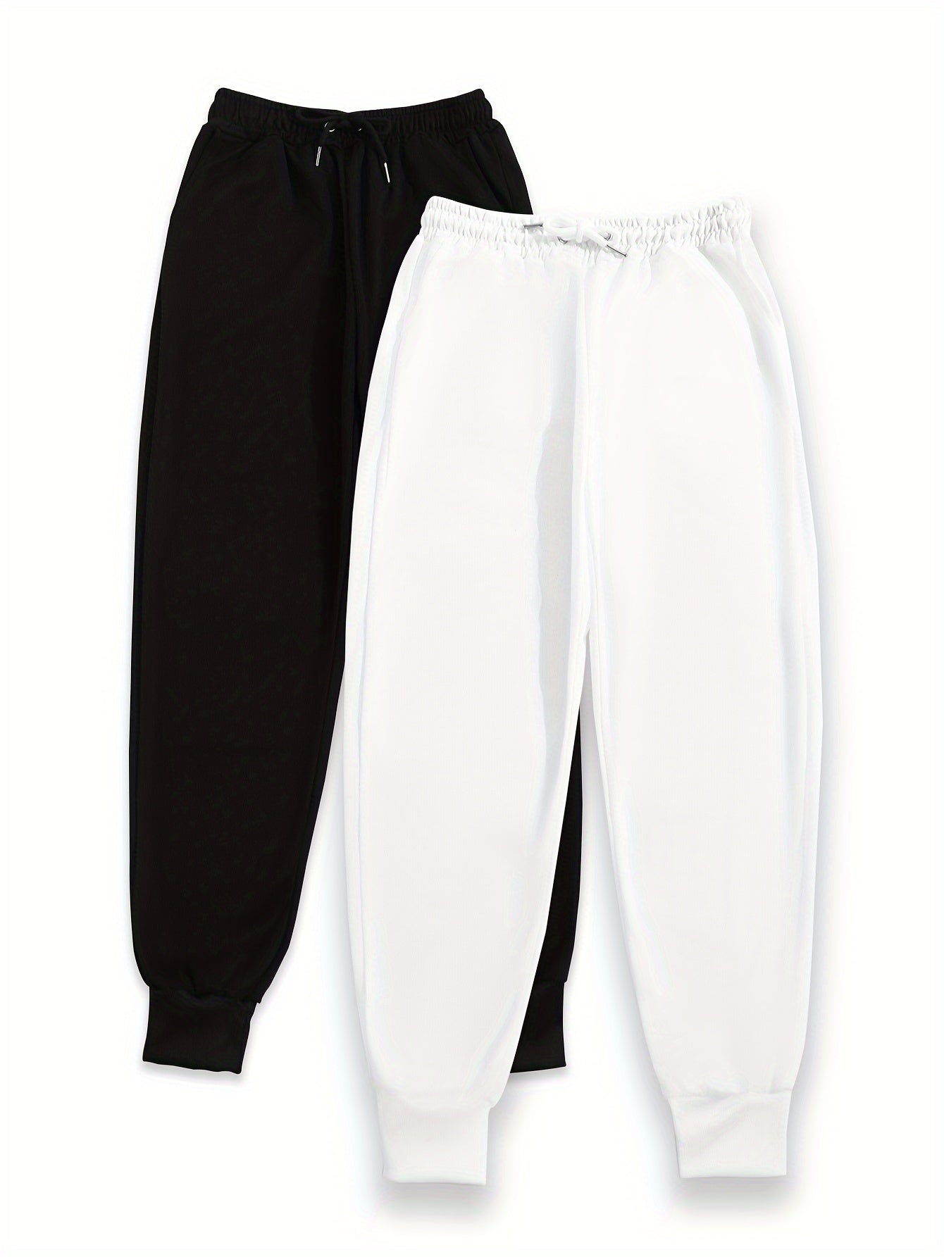 Effortless Fleece Jogger Pants for Women with High Waist Drawstring Tapered Cuffed Relaxed Style
