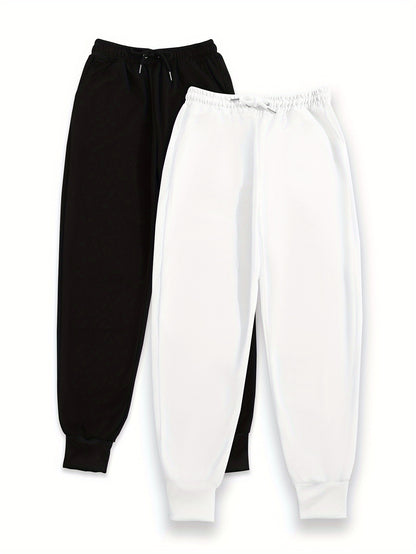 Effortless Fleece Jogger Pants for Women with High Waist Drawstring Tapered Cuffed Relaxed Style