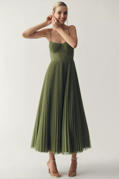 Elegant Wedding Guest Dress for Women with One Shoulder Flowing Midi Formal Style
