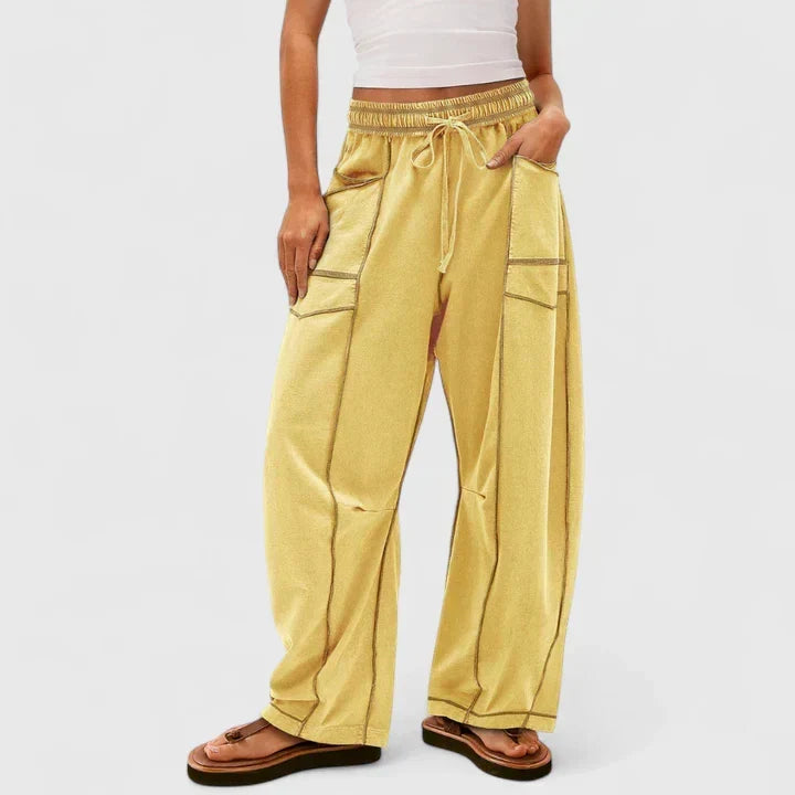Ysolde | Women's Wide Leg Drawstring Elastic Waist Pants