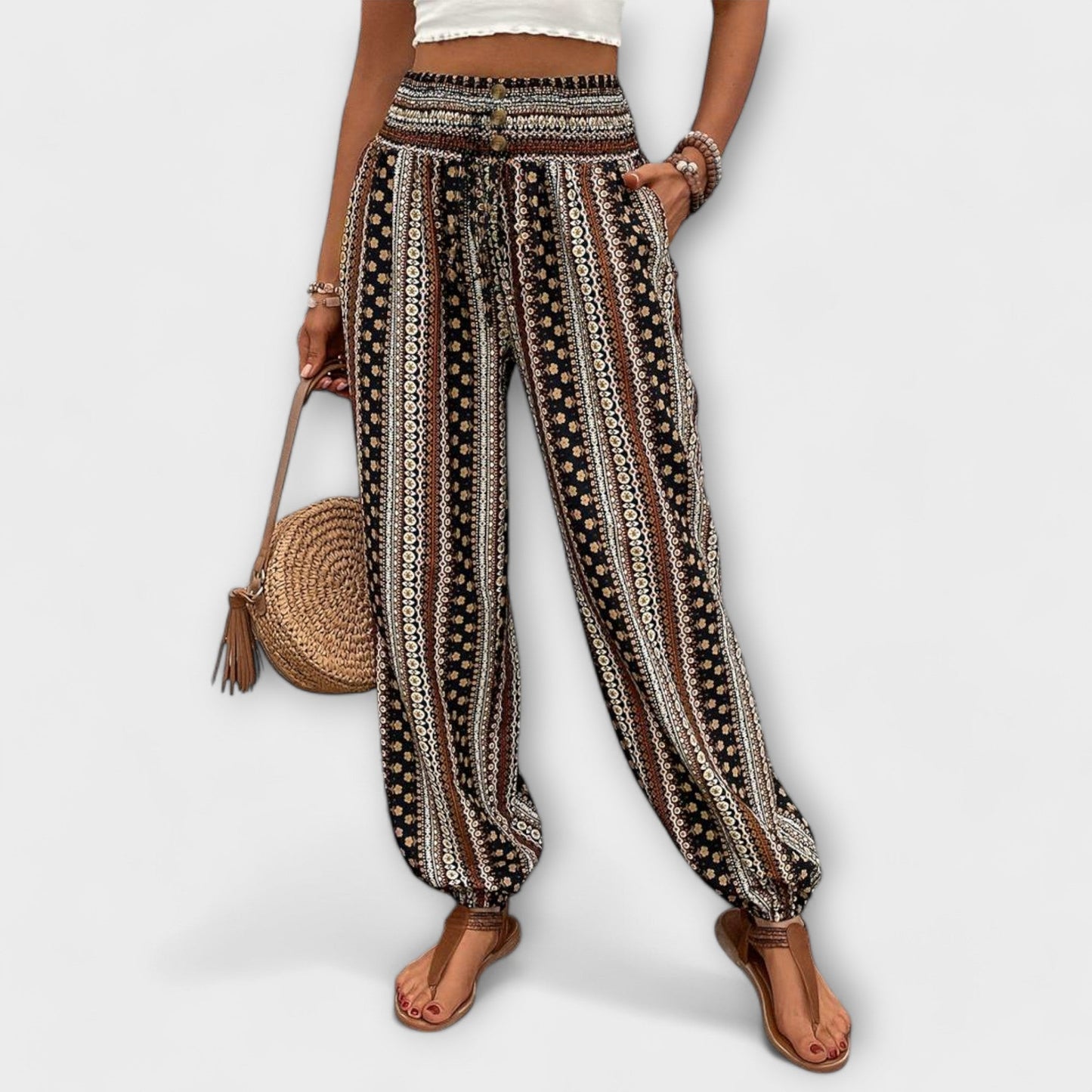 Zindra | Women's Boho Printed Harem Pants