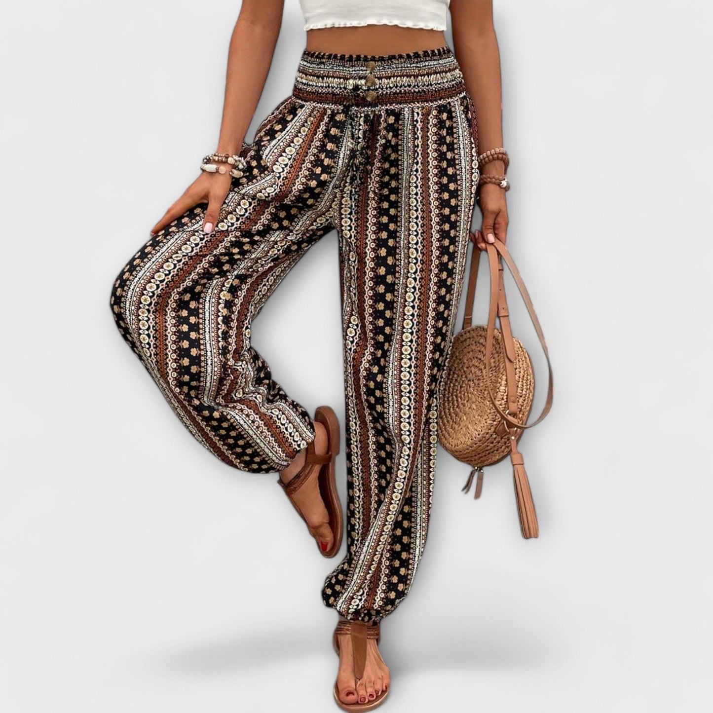 Zindra | Women's Boho Printed Harem Pants